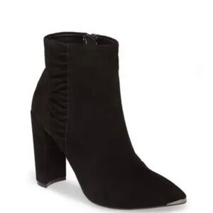 Ted Baker London Frillis Black Boot Ruffle Sz 40.5